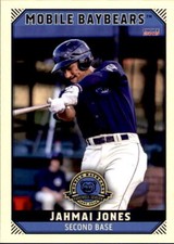 2019 Mobile BayBears Choice #12 Jahmai Jones Norcross Georgia GA Baseball Card