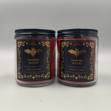 Bath  Body Works Vampire Blood Single Wick Scented Candle S/2 7 Oz 905Y2