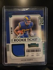 2021 Panini Contenders - Rookie Ticket Swatches Jacob Harris #RTS-JHA (MEM, RC)