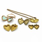 Vintage Art Nouveau Victorian Art Deco Gold Filled Lockets Lot of 12 #M1523-3 — photo 5