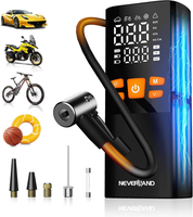 Neverland Elektrische Luftpumpe Akku Kompressor, 10,3Bar/150 Psi, 16000Mah, Trag
