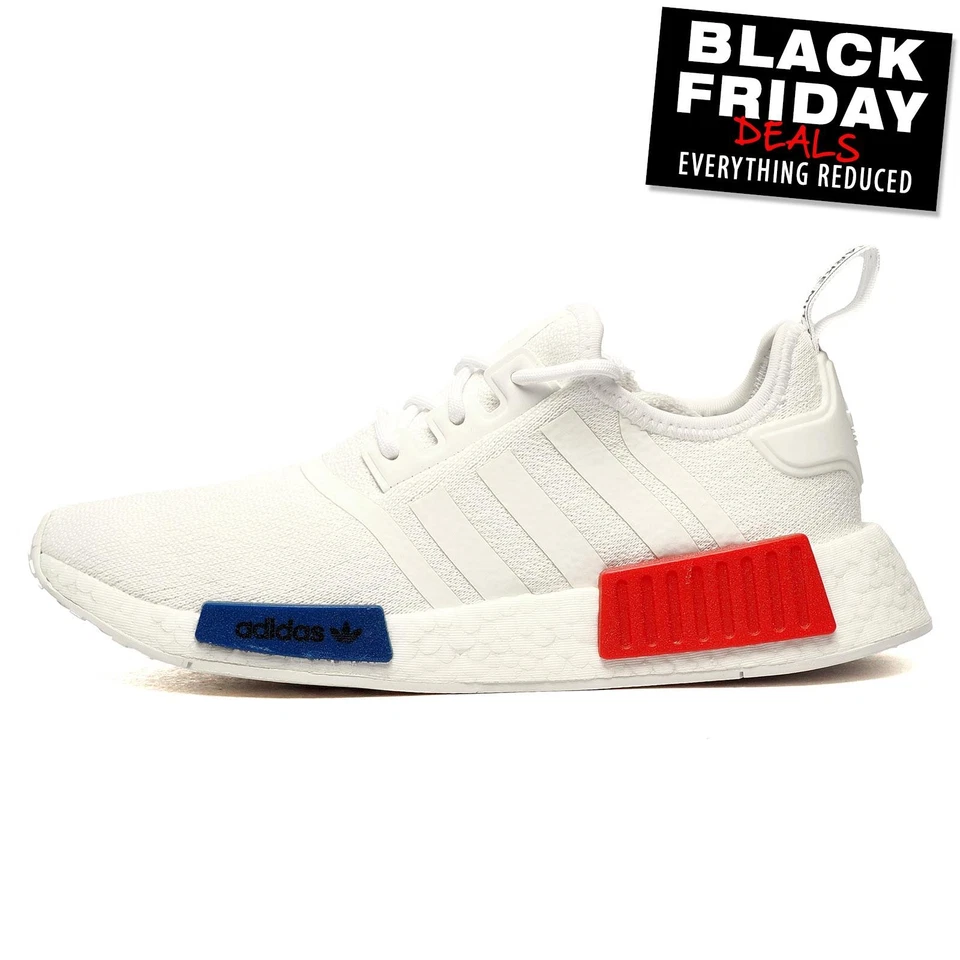 Adidas Originals NMD R1 Boost Mens Classic Retro Fashion Sneakers Trainers White
