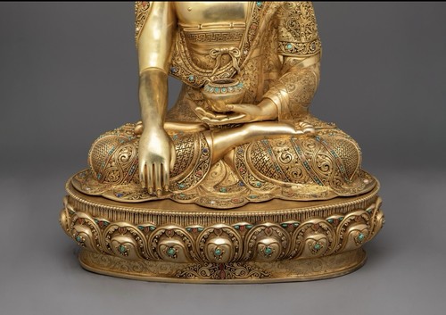 Hand Made Master Peice 15 “ Tibetan Buddha Fine Statue Sculpture - Picture 8 of 9