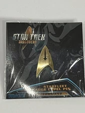 QMX Star Trek Discovery Starfleet Badge Lapel Pin COMMAND New/Sealed