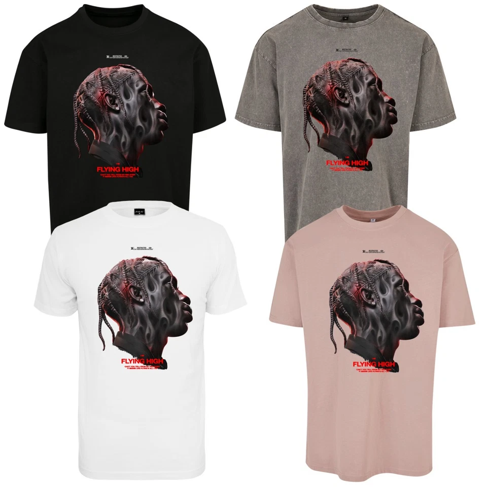 Mister Tee Flying High Oversize Tee Rastalocken Afro Black T-Shirt Men - Image 1 of 1