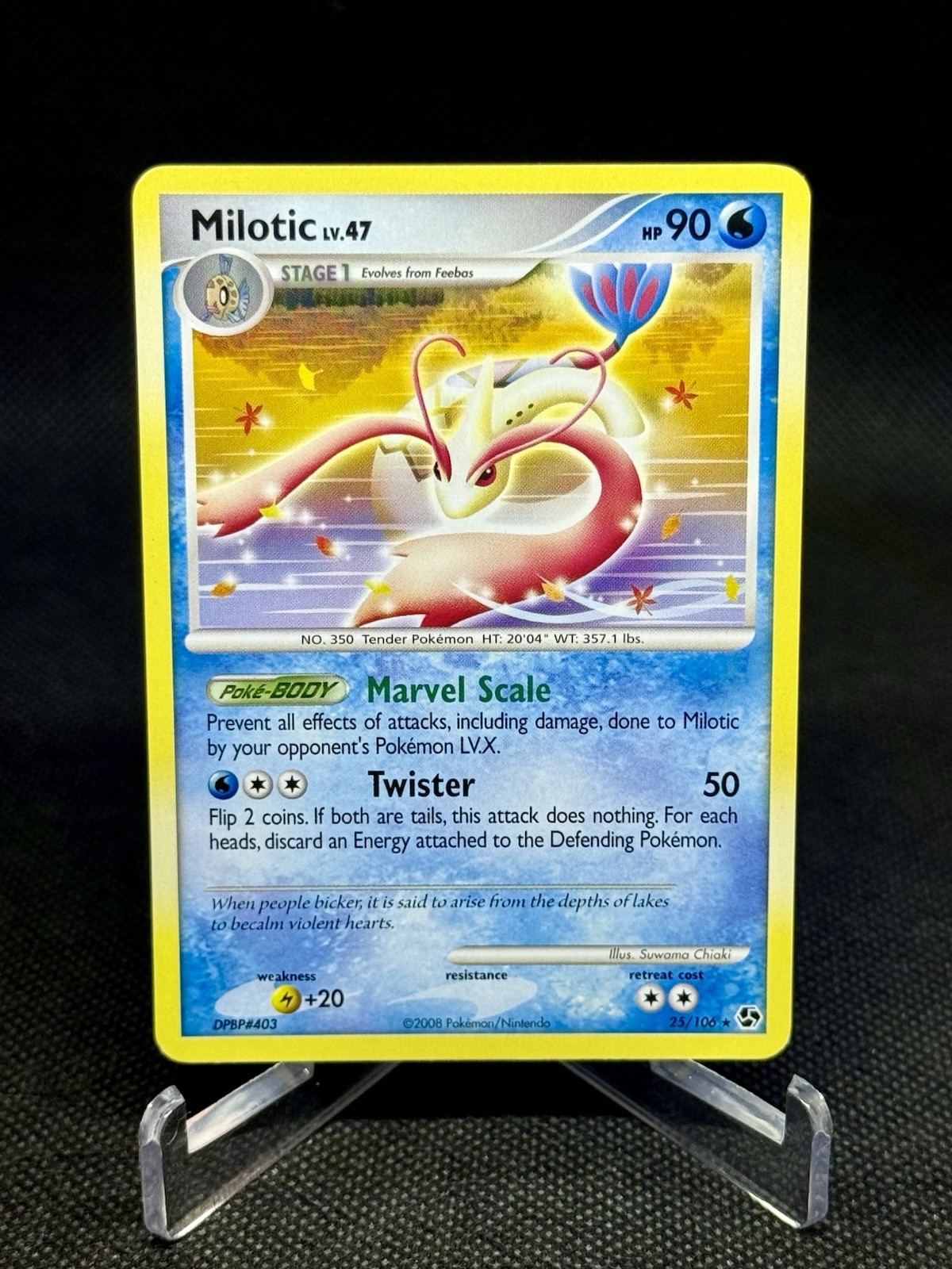 Pokémon TCG Milotic Great Encounters 25/106 Rare Lightly Played Free Shipping