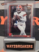 2025 Topps Chrome NFL Shedeur Sanders Rookie Base Card #315