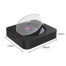 YHS-08C Portable CD Player Wall Mountable CD Music Player Bluetooth Remote RIJM