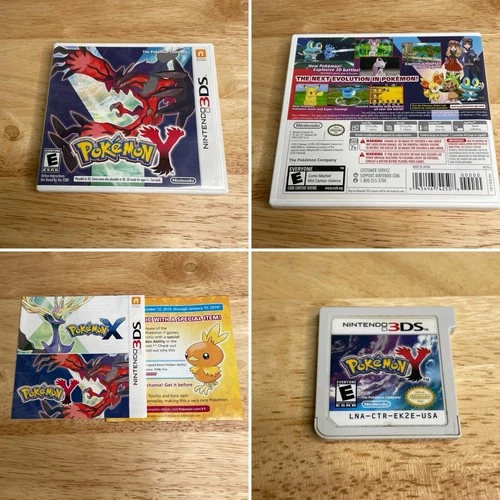 Pokemon Y (Nintendo 3DS, 2013) Authentic, CIB - Tested
