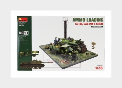 1:35 MINIART Gaz Set Ammo Loading Diorama Truck +Tank Su-85 + Fig. Kit MA36071 M