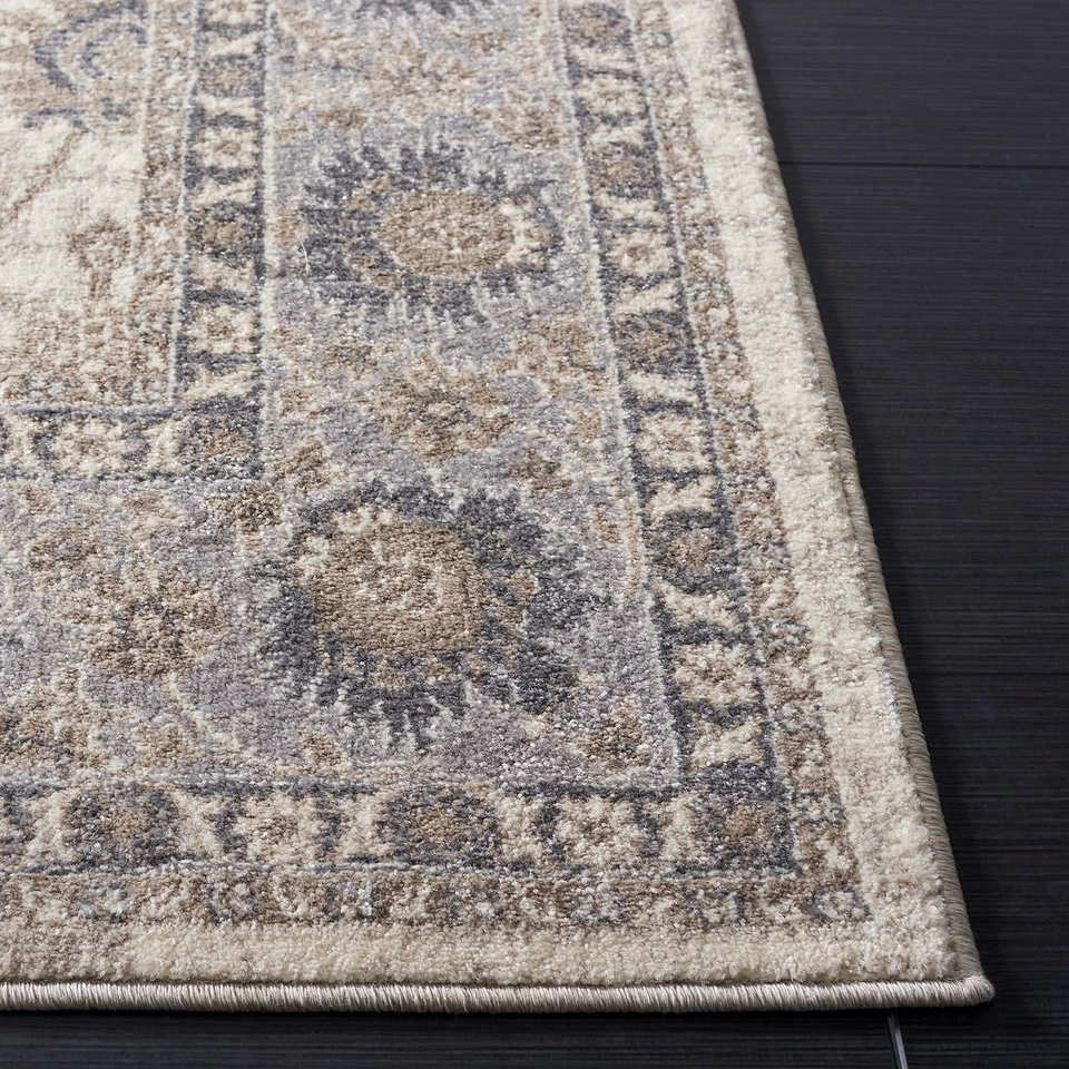 Colección Sofia 2'2" x 8' Marfil/Gris SOF330D Boho Tribal Oriental Envejecido... Foto 4 de 4