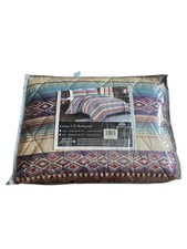 Unidos Southwestern Design 3 Pc Quilted Bedspread MultiColor King Size Rodeo New