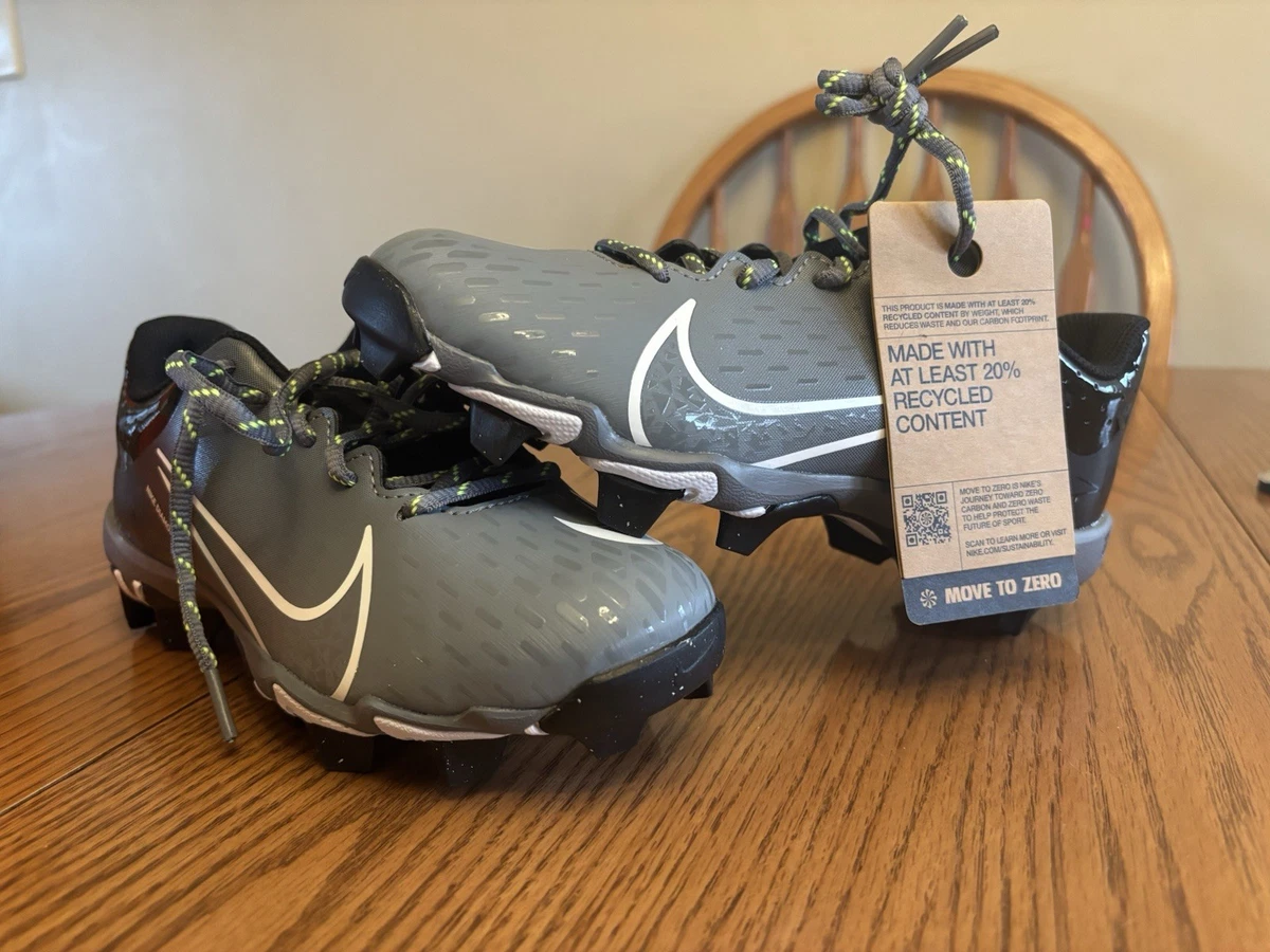 Crampons Baseball Rawlings Deuce Low Cut – Argent/Rose – Taille 3.5Y – Neuf