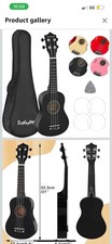 21 Zoll Ukulele mit Zubehör Tasche Set Hawaii Gitarre für Anfänger Kinder Geschenk UK
