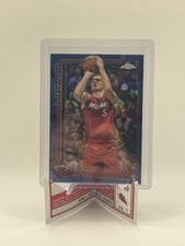 2024-25 Topps Chrome Nikola Jovic Blue Refractor /150 Miami Heat #172