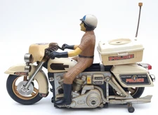 VINTAGE 80s SUN TA TOYS Super Police Highway Patrol Motorcycle 1/6 Scale Figure