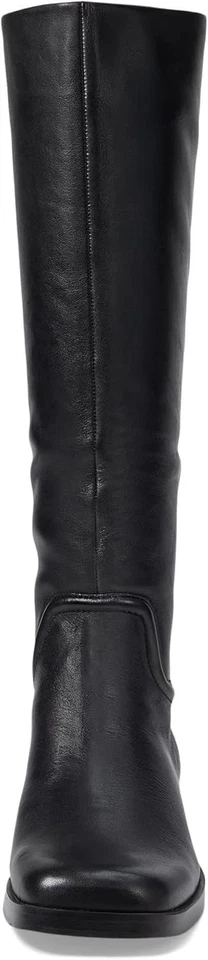 Nuevas botas de rodilla Vince Dani de cuero para mujer en negro talla 9M #B48 Foto 4 de 4