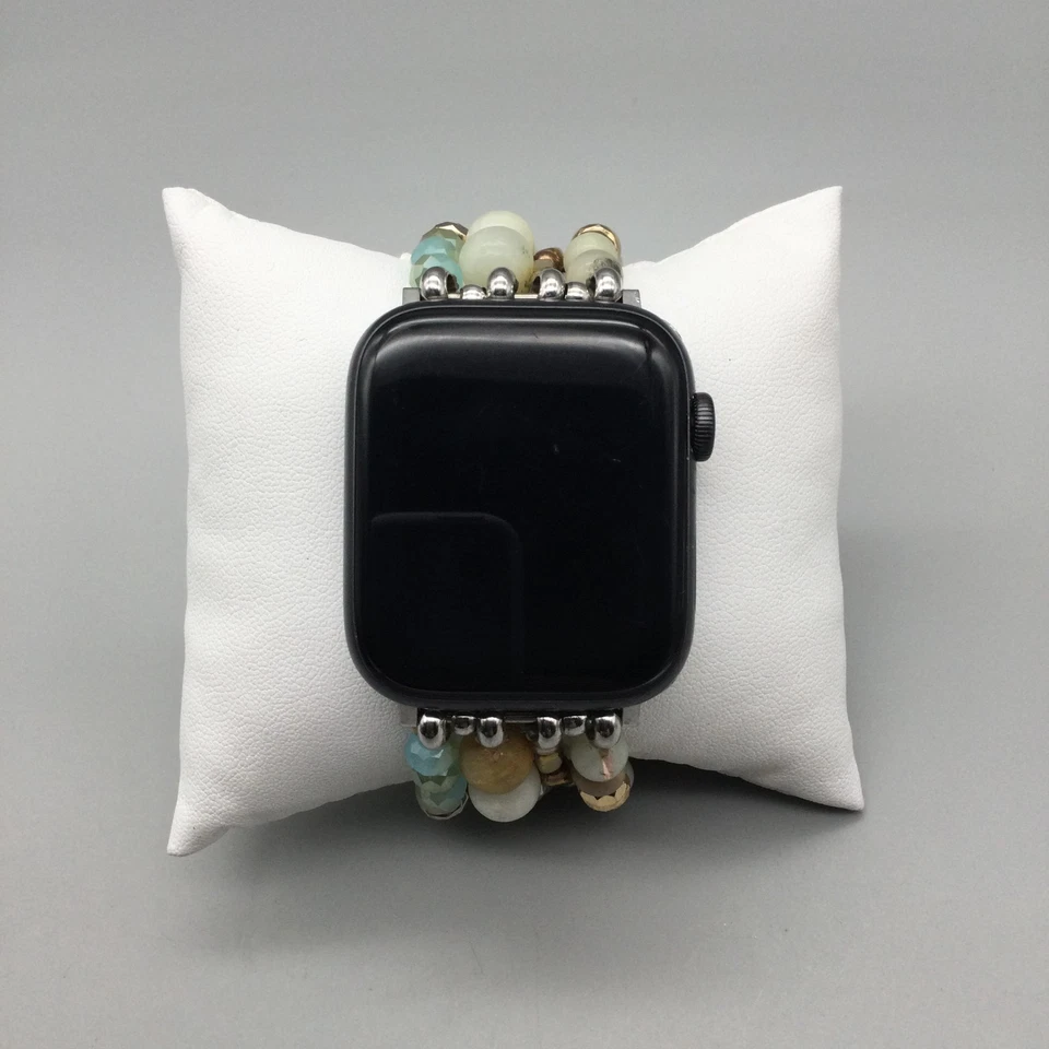 Apple Watch Series 5 Tono Negro 40mm Correa con Cuentas Sin Probar Bloqueado Solo Para Piezas Foto 2 de 4