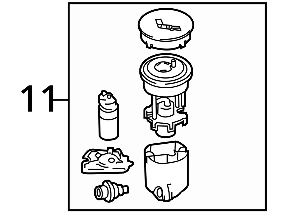Fuel Pump Assembly Fits 11-14 MAZDA 2 2592747 - Image 3 of 3