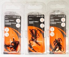 Southbend DBT-2 DO-BAIT TREBLE HOOKS Size 2 - 3 Packs of 3 - 9 Hooks Total NEW