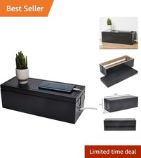 Elegant Wooden Cord Management Box   Stylish Cable Organizer for Home  Office