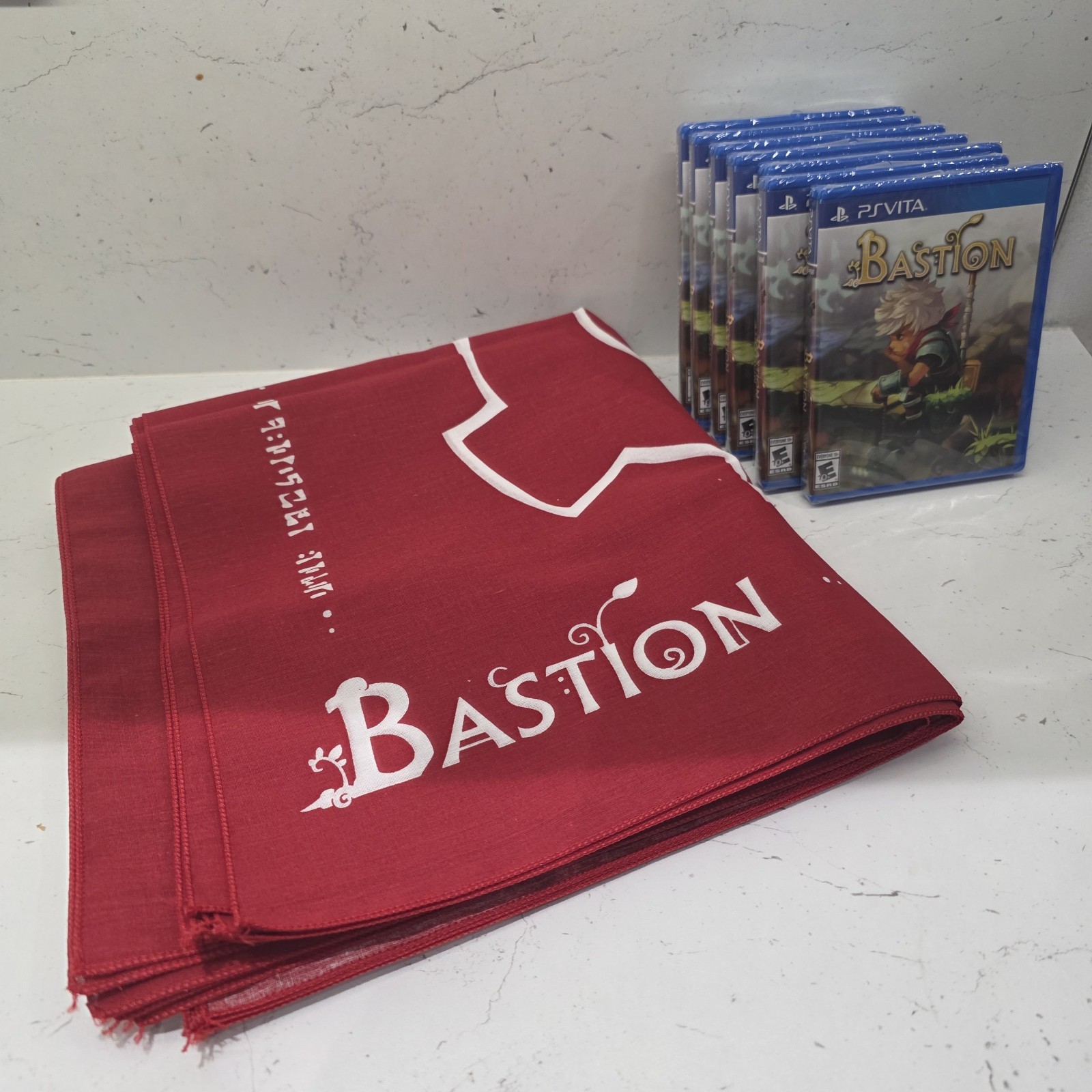 Bastion PS Vita Limited Run Games Video Game #173 Brand New + Red Bandana
