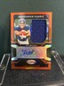 Panini 2025 Certified Fabric Cam Skattebo Orange RC Auto Patch /249