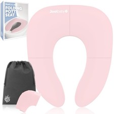 Folding Travel Potty Training Seat For Toddlers Fits Round Oval Toilets Pink