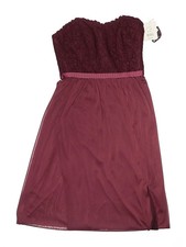 NWT David's Bridal Women Red Cocktail Dress 0