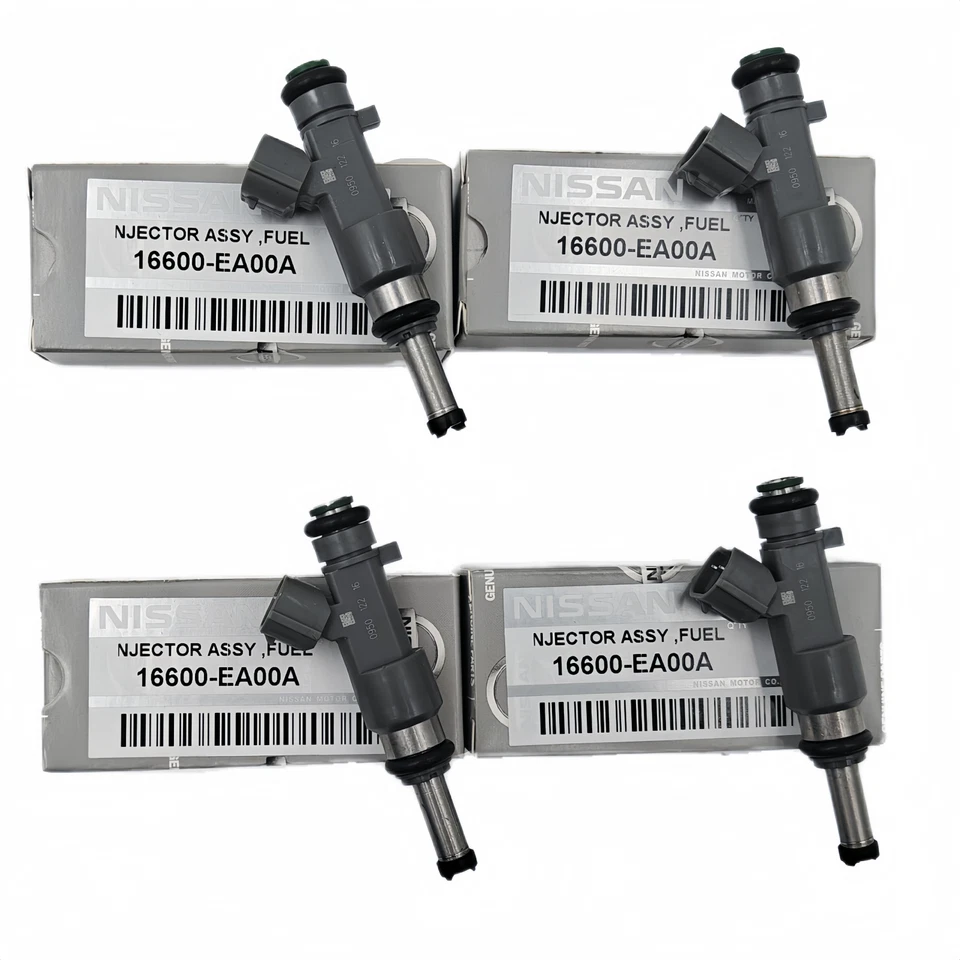 Juego de 4 inyectores de combustible OEM para Nissan Frontier 2.5L-L4 2005-2019 16600-EA00A EE. UU. Foto 3 de 4