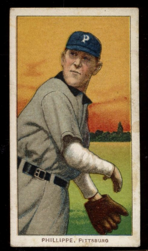 1909-11 T206 Piedmont Deacon Phillippe 350 Factory No. 25 Back RC VG+