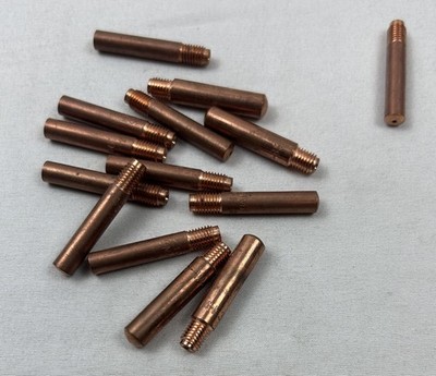 Contact Tip .035''-0 9mm 14H35 11401202 | PKG = 14 NEVER USED NO FACTORY PACKAGE 