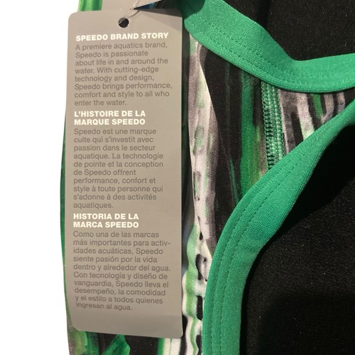 Speedo Endurance Girls One Piece Swimsuit Green Size 26 US 10 Swim Competitive - Picture 8 of 11