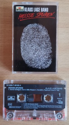 KLAUS LAGE Band - original Musikkassette MC Tape ''Heisse Spuren'' !!!