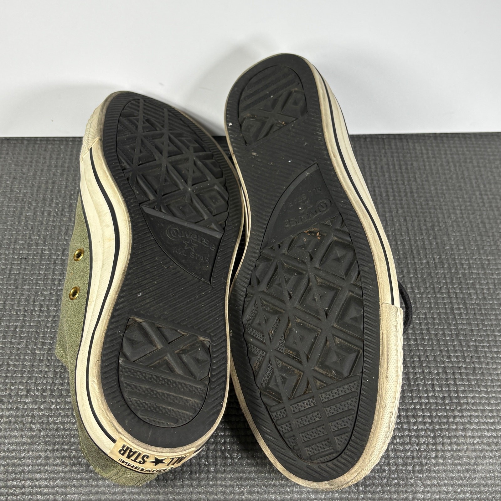 Converse Chuck Taylor All Star Sneakers Mens 9 Womens 11 Green Canvas Low Top  thumbnail 8