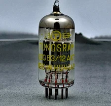 (1) NOS NIB Tungsram ECC83 12AX7 Vacuum Tube Short Gray Plates Amplitrex
