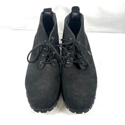 Bogs Men's Johnny Chukka II Waterproof Suede Leather Ankle Boots Black 11 EU 44
