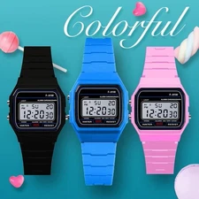 F 91W Classic Digital Resin Strap Watch Stopwatch Chronograph Sport Unisex Men