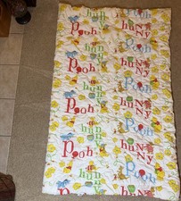 Vintage 1970  s Winnie The Pooh Baby/Toddler Blanket Sears Excellent Condition