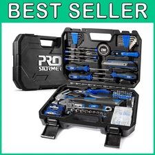160-Piece Home Repair Tool Set with Toolbox Storage - Blue