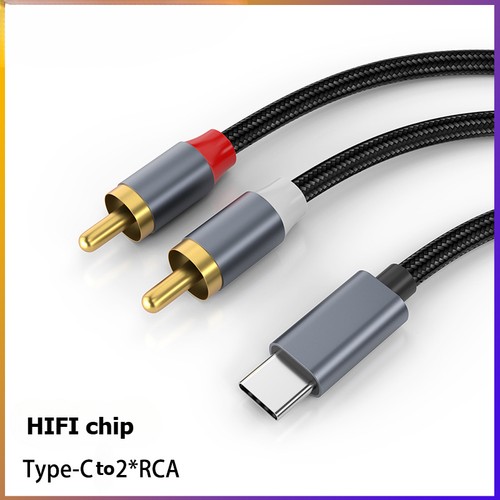 Cavo audio da Type-C a RCA convertitore DAC per iPad Samsung Google OnePlus - Foto 5 di 10