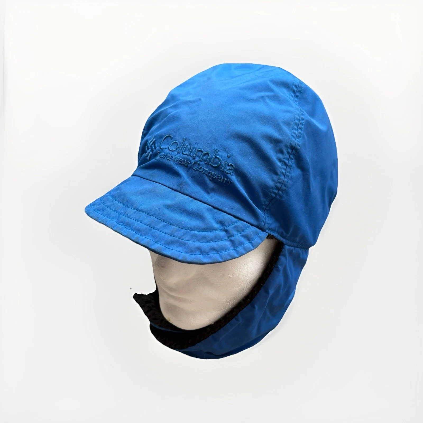 Vintage Columbia Sherpa Lined Trapper Hat Ski Snow L/XL