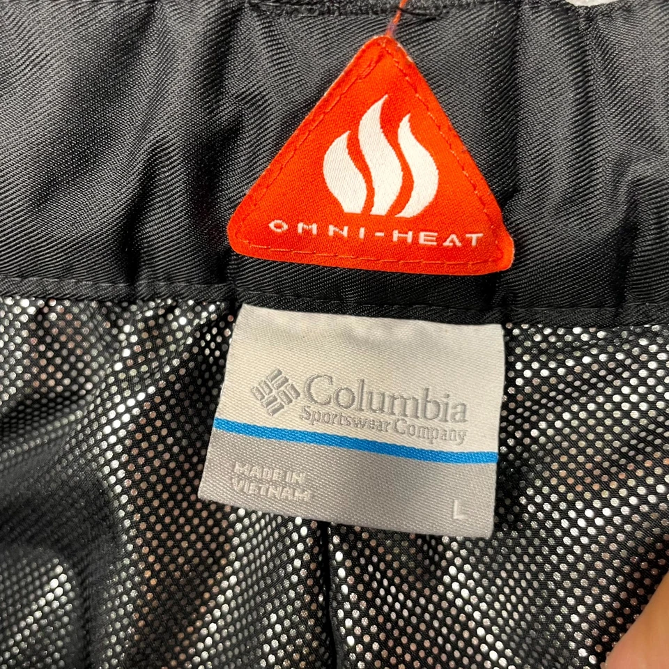 Pantalones de nieve Columbia Omni Heat Arctic Trip II para niños L negros forrados de malla tiro medio Foto 4 de 4