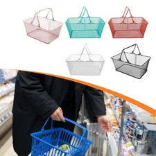 Shopping Basket Beauty Store Basket Handheld Grocery Baskets with Handle for