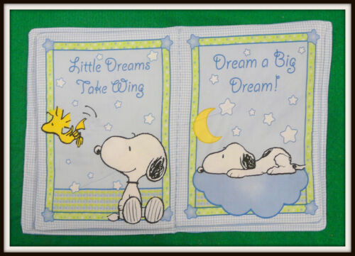 SNOOPY BABY'S BEST FRIEND - Completed Cloth Fabric Soft Book Child Baby Gift - Picture 4 of 7