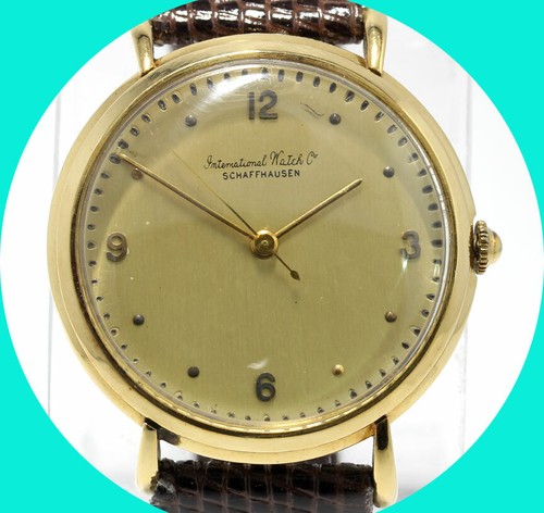 Vintage International Watch Co. IWC Schaffhausen watch cal 89 18K YG 36 MM  | eBay