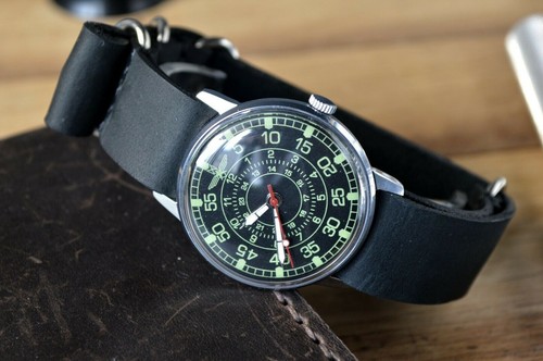 Pobeda Naval Aviation Herren Vintage Armbanduhr Vintage 1960er UdSSR SELTEN gewartet - Bild 10 von 17