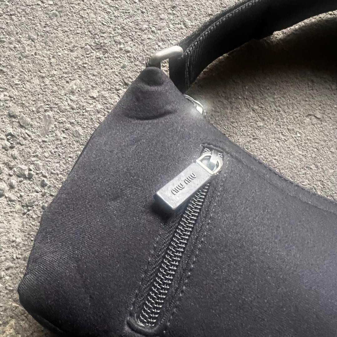 Miu Miu 90S Archive Tech Mini Hand Bag Black Miumiu Very