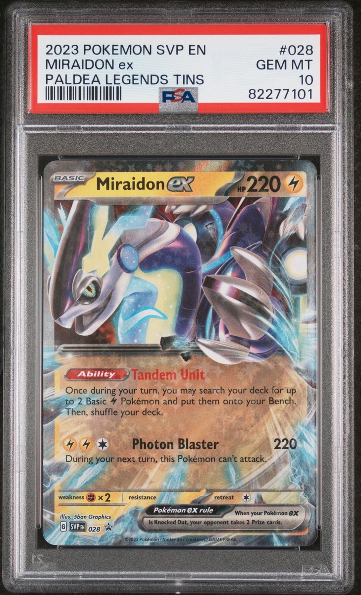 Psa 10 - Pokemon Svp En-Sv Black Star Promo 028 Miraidon Ex Psa 10 - Pokemon Svp En-Sv Black Star Promo 028 Miraidon Ex