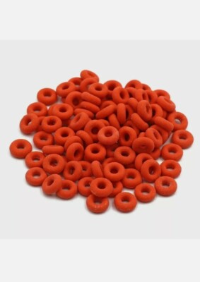 CASTRATION LAMB TAIL RINGS SHEEP RUBBER ORANGE 10 25 50 100 150 200 250 ...